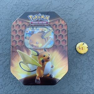 SEALED Pokémon TCG Hidden Fates Tin Raichu GX